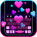 الكيبورد Neon Candy Hearts APK