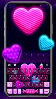 Neon Candy Hearts Plakat