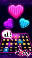 Bàn phím Neon Candy Hearts ảnh chụp màn hình 2