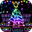 الكيبورد Neon Christmas Tree APK