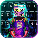 Fond de clavier Neon Cool DJ APK