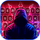 Fundo do Teclado Neon Cool Fac ícone