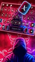 Fundo do Teclado Neon Cool Fac imagem de tela 1