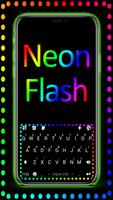 Фон клавиатуры Neon Color Flas постер
