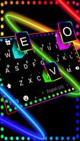 Фон клавиатуры Neon Color Flas скриншот 1