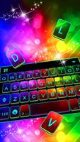 Clavier Neon Color 3D Affiche