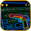 Chủ Đề Bàn Phím Neon Colorful Gun APK