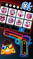 Chủ Đề Bàn Phím Neon Colorful Gun ảnh chụp màn hình 2