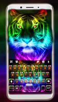 ثيم لوحة المفاتيح Neon Colorfu الملصق