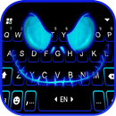 Fundo do Teclado Neon Creepy F APK