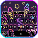 Tema Keyboard Neon Doodle APK