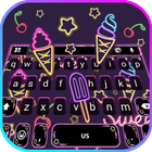 Tema Keyboard Neon Doodle ícone