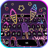 Tema Keyboard Neon Doodle ícone