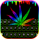 Neon Drip Weed Klavye Arkaplan APK