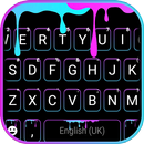 خلفية الكيبورد Neon Drips APK