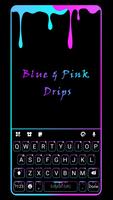 خلفية الكيبورد Neon Drips الملصق