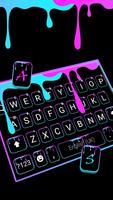 خلفية الكيبورد Neon Drips تصوير الشاشة 1