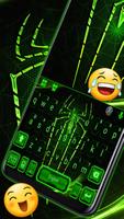 Tema Keyboard Neon Electric Spider imagem de tela 1