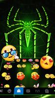 ثيم لوحة المفاتيح Neon Electric Spider تصوير الشاشة 2