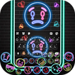 Fond de clavier Neon Emojis Gr