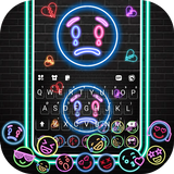 Fond de clavier Neon Emojis Gr icône