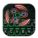Neon Fidget Spinner Keyboard Theme APK