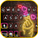 خلفية الكيبورد Neon Finger Hea APK