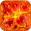 Neon Fire Weed Klavye Teması