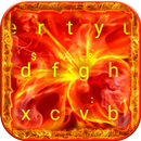 Neon Fire Weed Klavye Teması APK