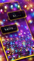 Tema Keyboard Neon Flash Color Cartaz