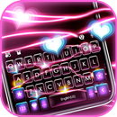 Neon Flash Hearts Keyboard Bac APK