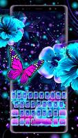 Poster Neon Butterfly 2 Tastiera