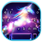 Thème de clavier Neon Galaxy Unicorn icône