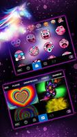 برنامه‌نما Neon Galaxy Unicorn عکس از صفحه