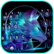 خلفية الكيبورد Neon Galaxy Wol