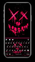 Фон клавиатуры Neon Ghost Face постер