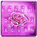 Neon Glitter Rose Tema de tecl APK