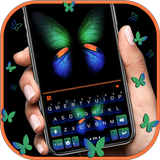 Neon Glow Butterfly Zeichen