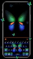 Neon Glow Butterfly Plakat