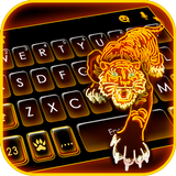 Neon Gold Tiger keyboard APK