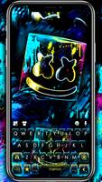 Neon Graffiti DJ Affiche