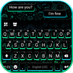 Neon Green Blue SMS Keyboard B
