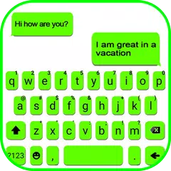 Baixar Tema Keyboard Neon Green Chat APK