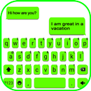 Tema Keyboard Neon Green Chat APK