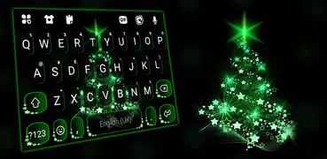 Neon Green Christmas 主題鍵盤