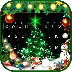Neon Green Christmas Keyboard  APK download