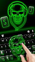Neon Green DJ Skull Ekran Görüntüsü 1