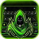 Neon Green Reaper Tastaturhintergrund APK