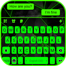 Teclado Neon Green SMS APK