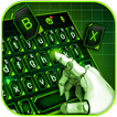 Tema Keyboard Neon Green Tech 